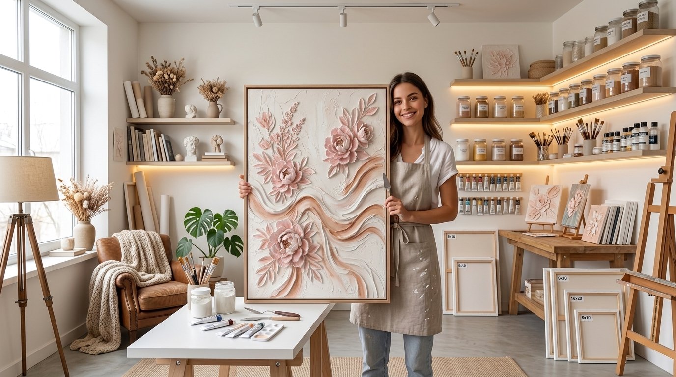 Aprende Arte en Relieve con espátula